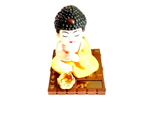 Buddha mönch solarfigur - buddha,