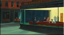 Edward Hopper Nighthawks Nachtschwärme POSTER Print Canvas Kunstdruck 120x60cm