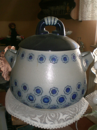 Bowlegefäß steingut art deco - bowlegefäß/steingut,