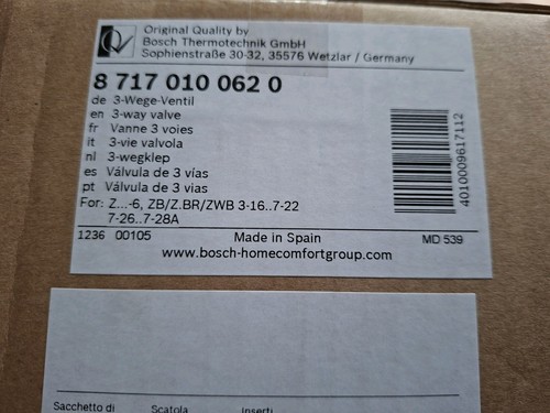 Bosch junkers wege ventil - ,