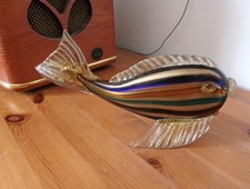 Muranoglasfisch tolle Farben Goldstaub