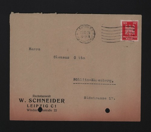 Leipzig briefumschlag 1926 - briefumschlag,