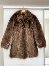 Echtpelz Mantel Marderhundfell