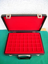 Diplomat Münzkoffer schwarz aus kunstleder 3 einlagen für 120 münze Ihrer Wahl