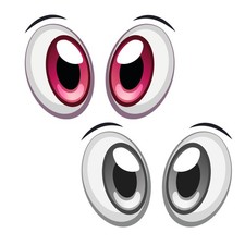 Aufkleber Augen-Paar für