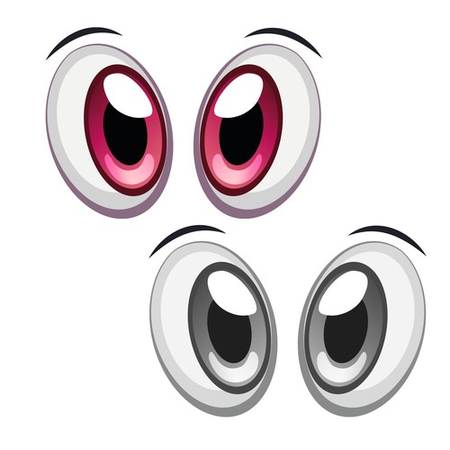 Aufkleber augen paar - augen-paar, für