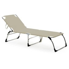 Fiam Amigo Big Aluminium Liege / Dreibeinliege - Grau Silber Jan Kurtz 492702