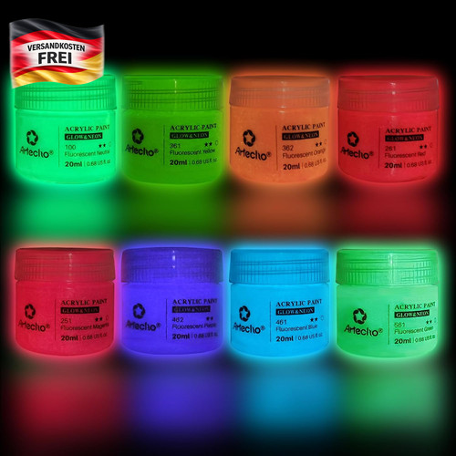 Leuchtfarbe schwarzlicht für