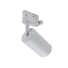 LED 3-Phasen Strahler MADARA ALTRO GU10, Weiß, Schienenstrahler für Stromschiene