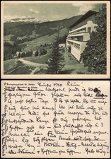 Ansichtskarte Oberstdorf (Allgäu) Riezlern Hochgebirgsklinik Dr. Backer 1932