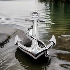 3D Anker Metall Aufkleber