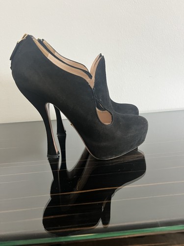 Prada suede plateau pumps - plateau, /