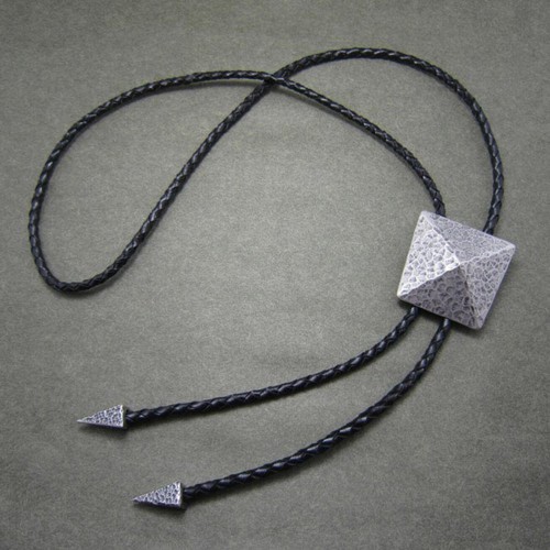 Bolo tie silberne pyramide - bolo,