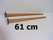 XXL Füße Tischbeine Holzbeine Möbelbeine Bettfüße Möbelfüße Holzfüße 61 cm