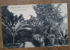 LAGO DI COMO GIARDINO DELLA VILLA CARLOTTA Carte Postale ANSICHTSKARTE um J 1900