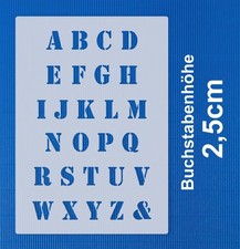 Schablone ABC Druck -