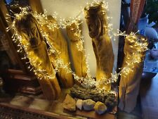 5 x Krippenfiguren: Bay. Holzschnitzer (74 bis 88 cm groß)