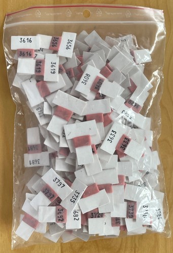 200 gummiringe pink - pink,