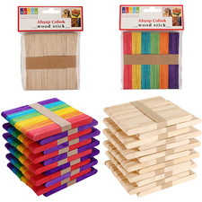 500 Holz Eisstiele 112x9 mm