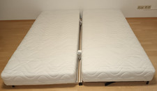 2 Matratzen + 2 Lattenroste Kopfteil verstellbar - sehr geringe Gebrauchsspuren