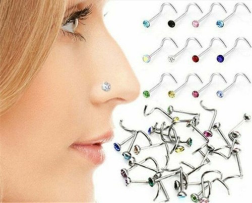 Nasen piercing stück set - 12,