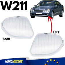 NEBELSCHEINWERFER GLAS ABDECKUNGEN LINKS & RECHTS FÜR MERCEDES W211 E-KLASSE