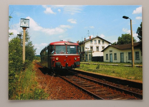 Postkarte triebwagen der - triebwagen,