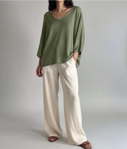 Pullover grün khaki 40 - grün,