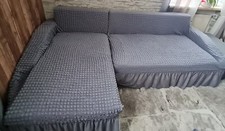 Sofabezug Stretch Sofabezüge elastische Sofahusse für 3 Sitzer L Form