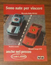 Seltene Werbung POLISTIL Renault Fuego GTX & Mercedes Rally 450 SLC 1982