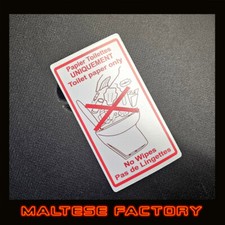 Aufkleber Toilette WC Camping