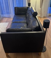 Ikea Stockholm Ledercouch Sofa dunkelbraun