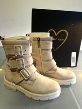 *Marco Tozzi* schöne Boots/Stiefeletten Gr. 36 - creme - Originalkarton
