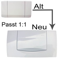 Geberit 200F Drückerplatte weiß (ersetzt Betätigungsplatte Highline) mit Zubehör