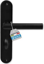 Lockzz Türgriff Drückergarnitur Estenfeld, Edelstahl Schwarz Matt, Türbeschlag F