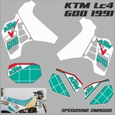  Ktm 600 lc4 1991 Kristall Grafik Aufkleber