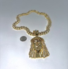 18K Gold Last Supper CZ