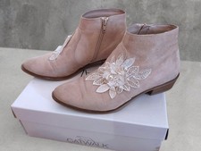 Catwalk Stiefeletten Damen beige Größe 36, floraler Stil