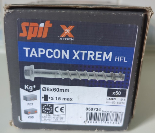Spit 8mm 60mm - 60mm, xtrem