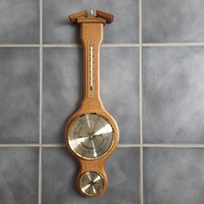 Vintage Hygrometer Barometer Thermometer Analoge Wetterstation 55 cm