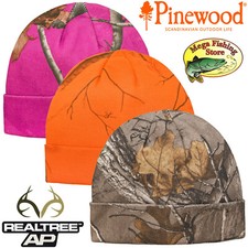 Pinewood Realtree Camou Strickmütze - Outdoor Jagd Angel Mütze / Signalmütze  