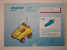 Playmobil Bauanleitung 4449 Gangster mit Amphibienfahrzeug , A6 , 6 Seiten