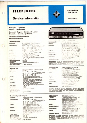 Telefunken service manual - service,