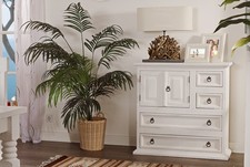 Kommode Mexico Weiß Antik -