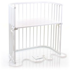 Babybay Baby Beistellbett Babybett Boxspring Liegefläche 51 x 89 cm Buche weiß