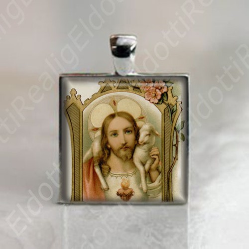 Jesus christus und lamm - jesus,