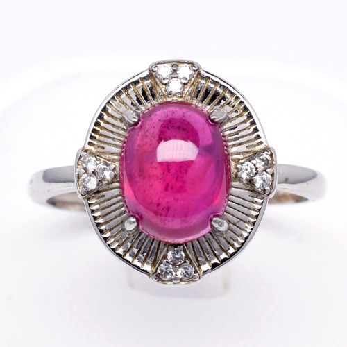 Modischer ring rubin - rubin, &