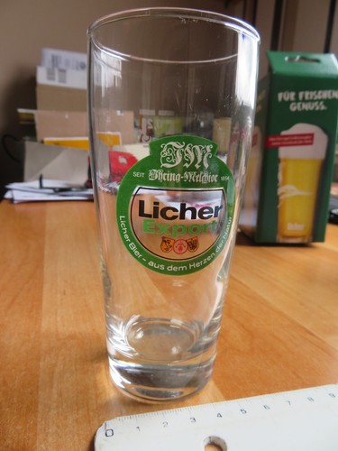 Altes bierglas licher brauerei - altes,