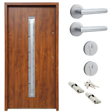 Ausstellungstür #PW03 Nebeneingangstür ATS68 mit Griffset DIN Rechts 100x207 cm