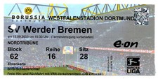 Ticket BL Borussia Dortmund - Werder Bremen 2003/04